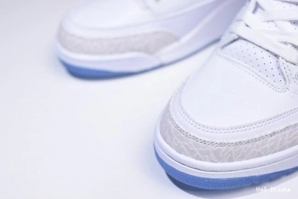 EyeCatching 428 Jordan Retro 3 136064-111 Triple Air White 0902